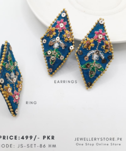 Handmade Thread Earrings & Ring Set – Lightweight Boho Artisan Jewelry