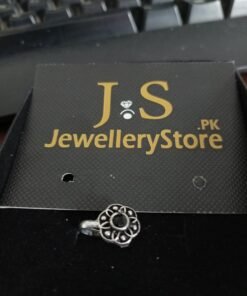 Indian Oxidized Ferozi Nug Nose Ring