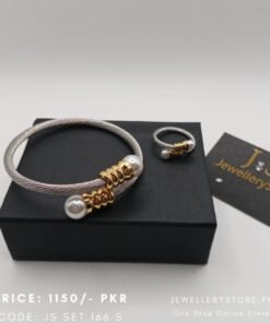 Fashion Jewellery Stainless Steal Charmer Bracelet With Ring