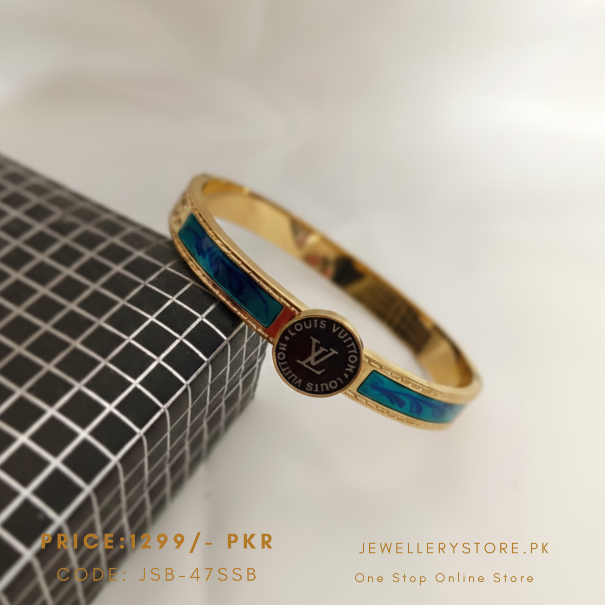 Stainless Steel LVBranded Bracelet