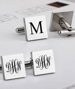 Engraved Square Customised Cufflinks