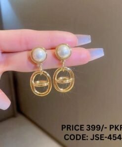 Branded Dangle Hoop Earrings