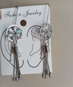 Silver Tassel Earcuff