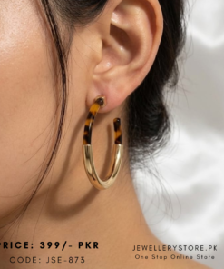 Designer Cheetah Print Hoop Earrings