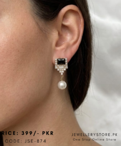 Stylish Korean Pearl Drop Earrings