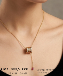 Stainless Steel Dholki Pendant Chain Necklace