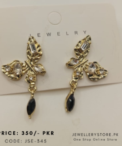 Stainless Steel Leaf Shaped Stud Earrings