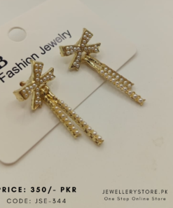 bow design tassel earrings