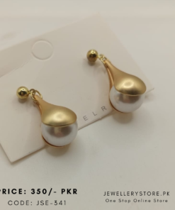 Stainless Steel Pearl Drop Earrings