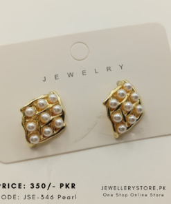 Stainless Steel Pearl Stud Earrings