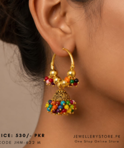 Gajra Bali Jhumka Earrings