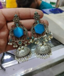 Unique German Silver Antique Jhumka