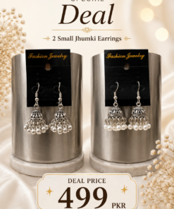 Elegant Silver Jhumka Combo Deal