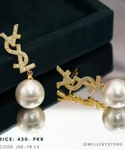 Pearl VSL Name Earrings