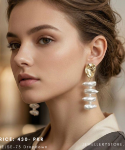 Korean Baroque Pearl Drop Earrings