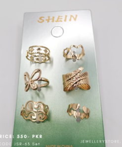 Stainless Steel 6 Rings Set