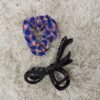 Blue Check Scrunchie & Black Hair Claw Clip