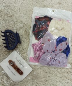 Deal of 3: Scrunchies, Black Hair Claw Clip & Hair Clip