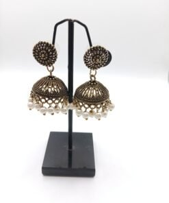 Antique Oxidized Golden Small Jhumki