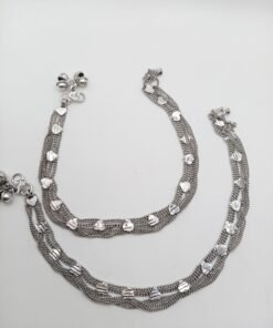 Unique Design Oxidized Anklet