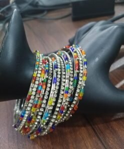 Traditional Silver Bangles Set