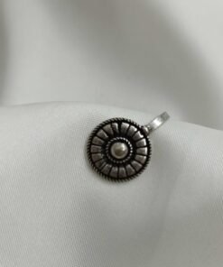 Silver Oxidized Nose Ring