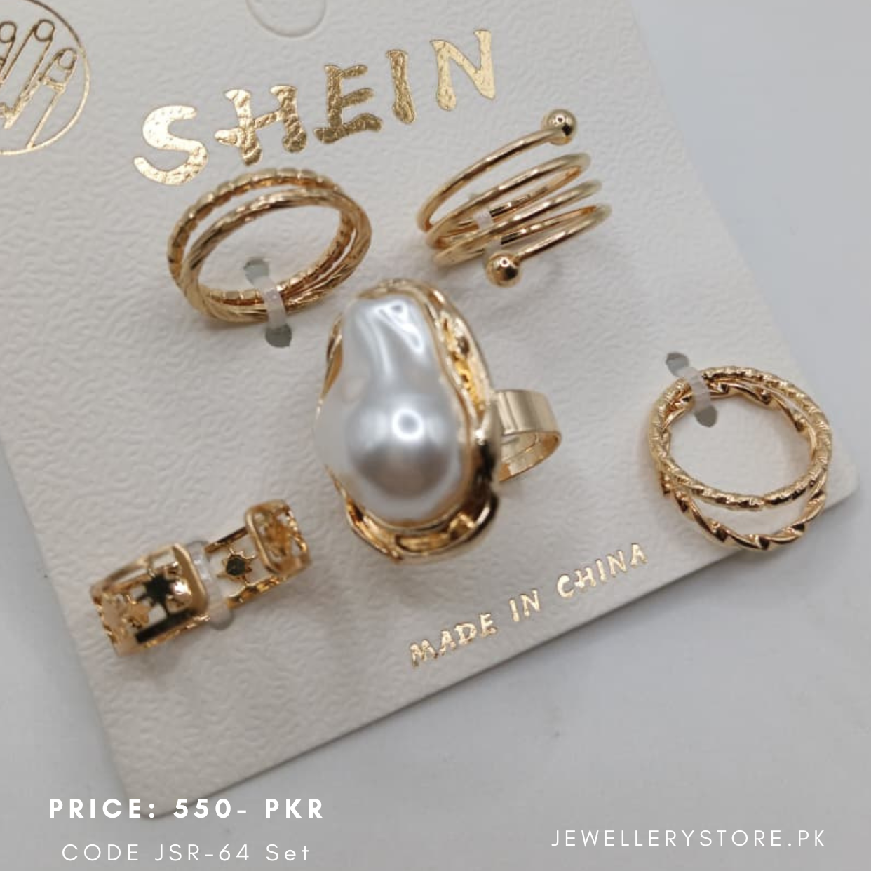Rings set stainless steel