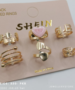 6 Pack Mixed Rings Set for Women