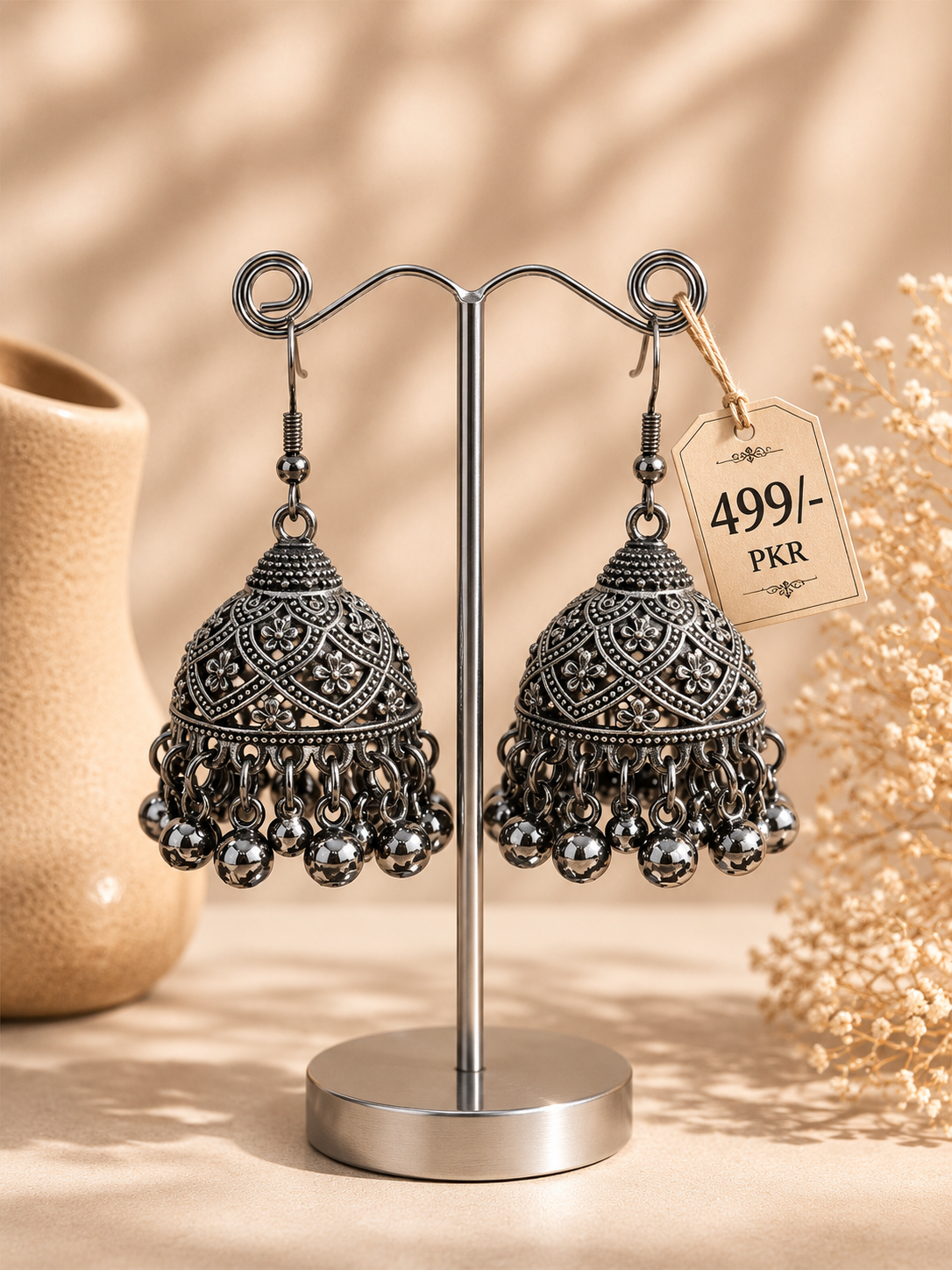 black jhumka