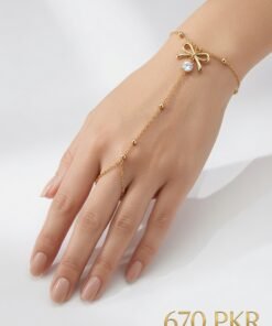 Stainless Steel Bow Ring Bracelet