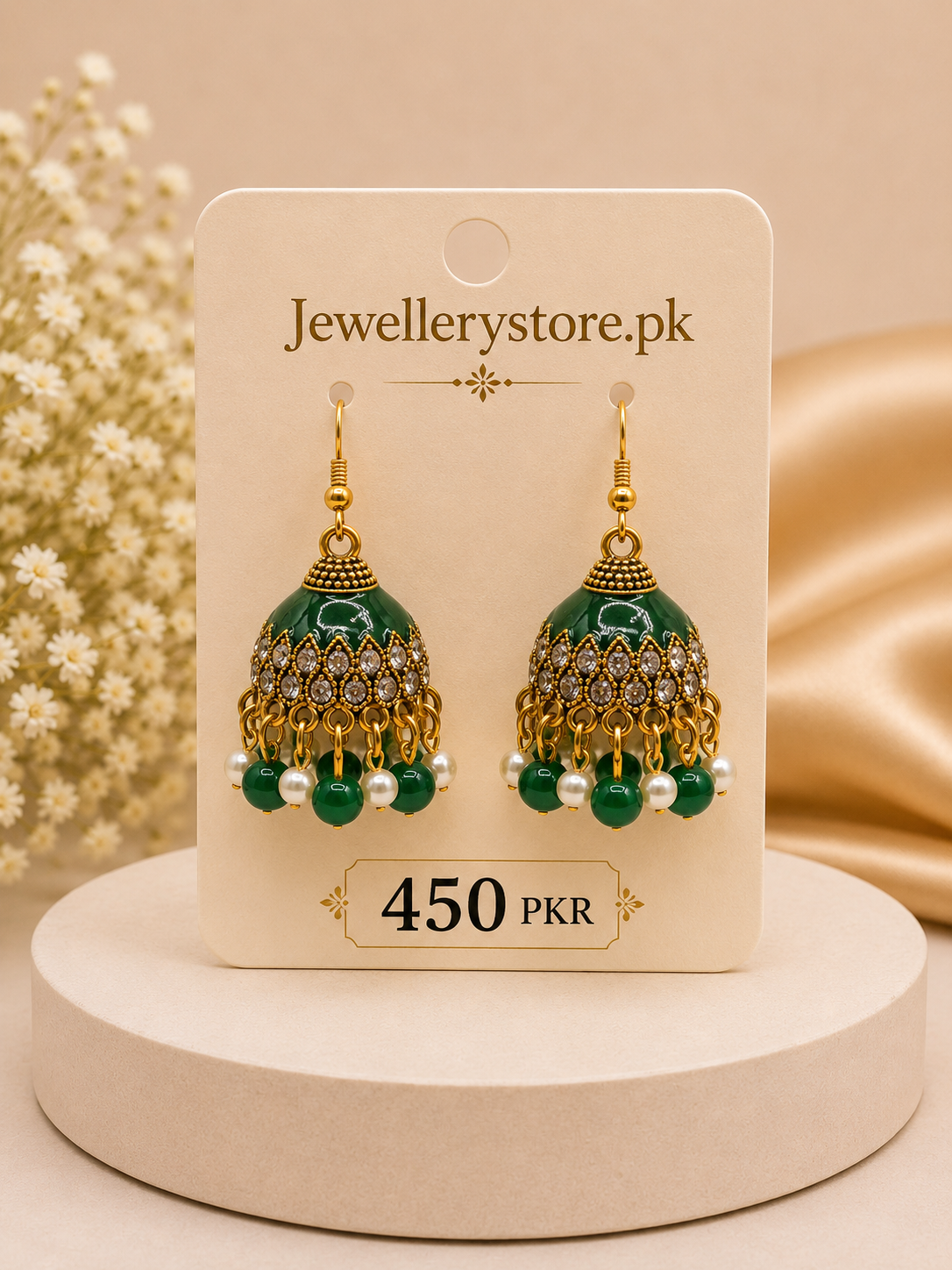 colorful jhumka design