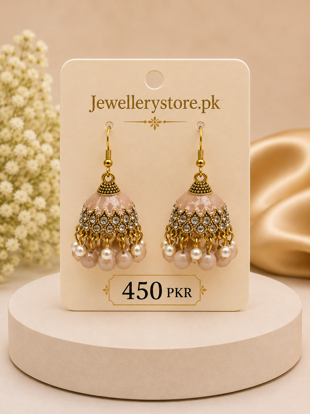 colorful jhumka earrings