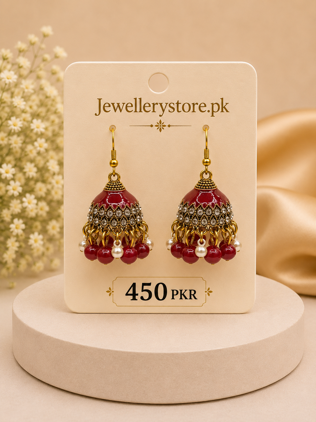 colorful jhumka