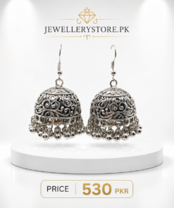 Silver jhumka