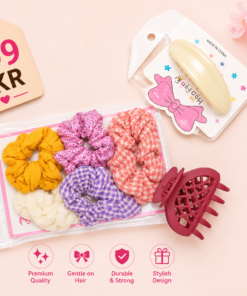 Deal of 3: Scrunchies, 2 Jaw Hair Clips