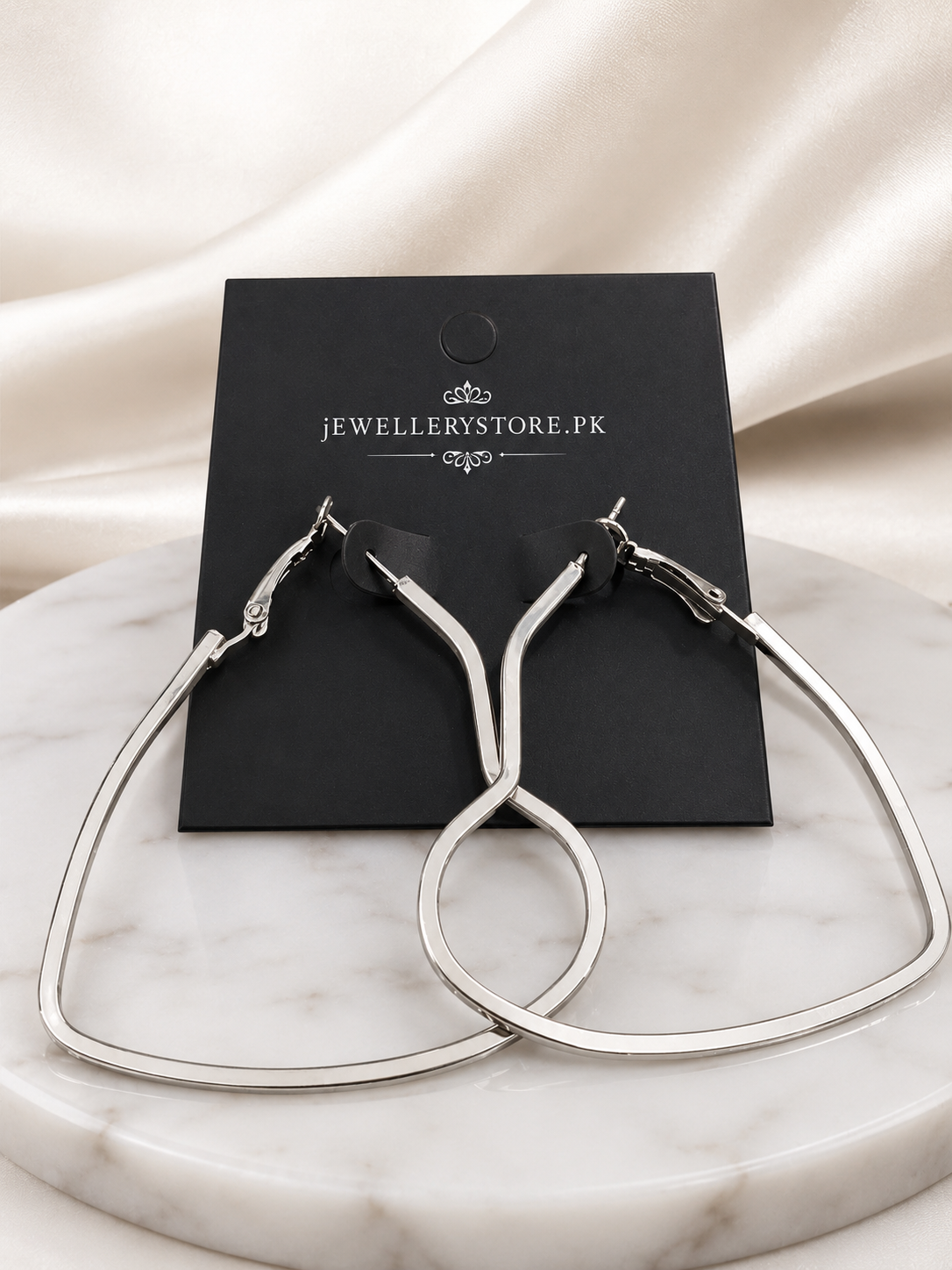 hoop silver earrings