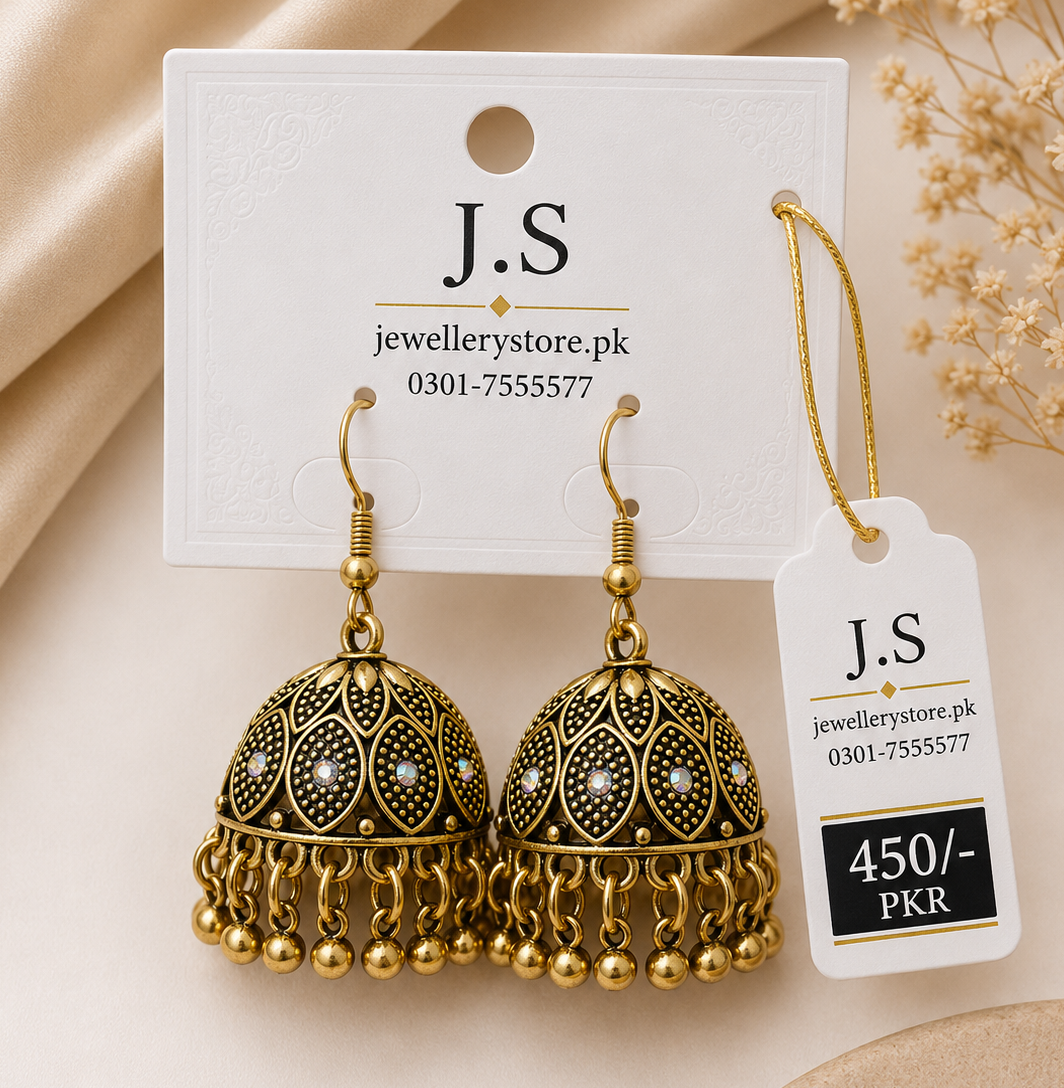 jhumka golden