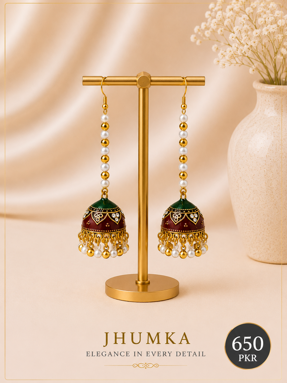 kashmiri Jhumka Earrings 1