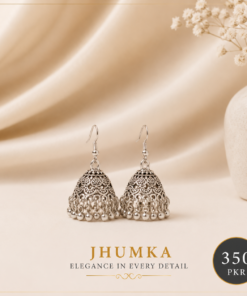 Antique Silver Jhumka Design