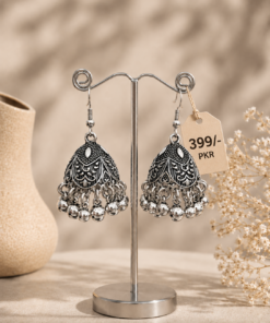 Elegant Oxidized Jhumka Earrings for Women