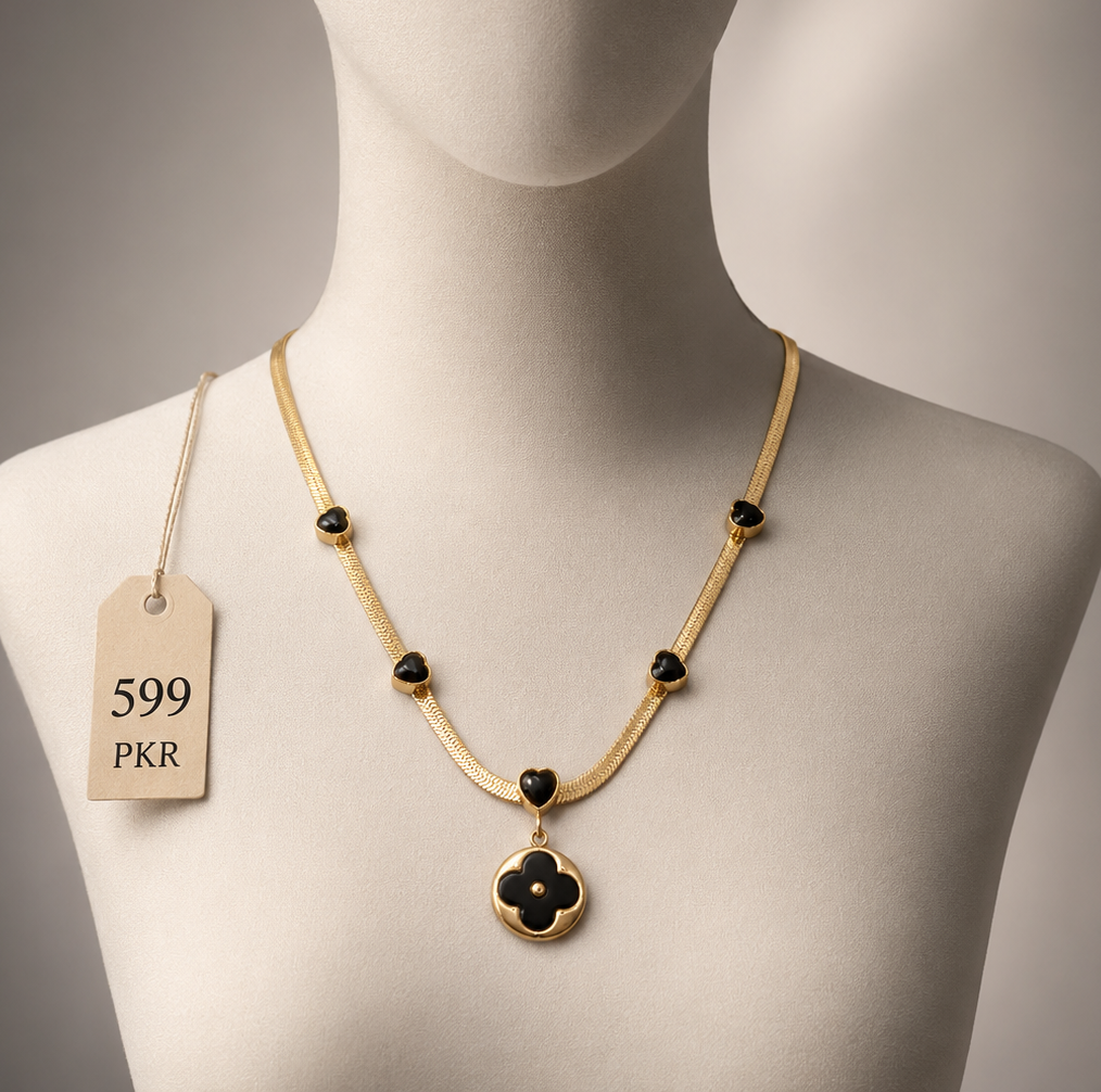 stainless steel clove necklace