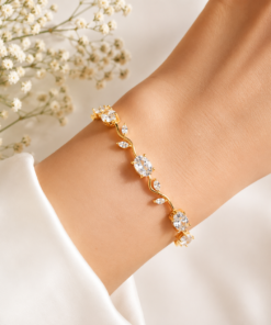 Trendy Tulip Stainless Steel Bracelet
