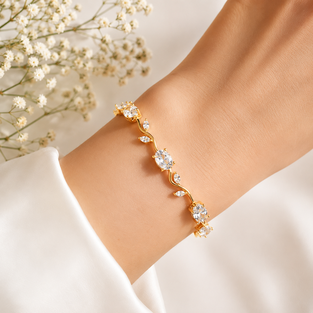 tulip bracelet white