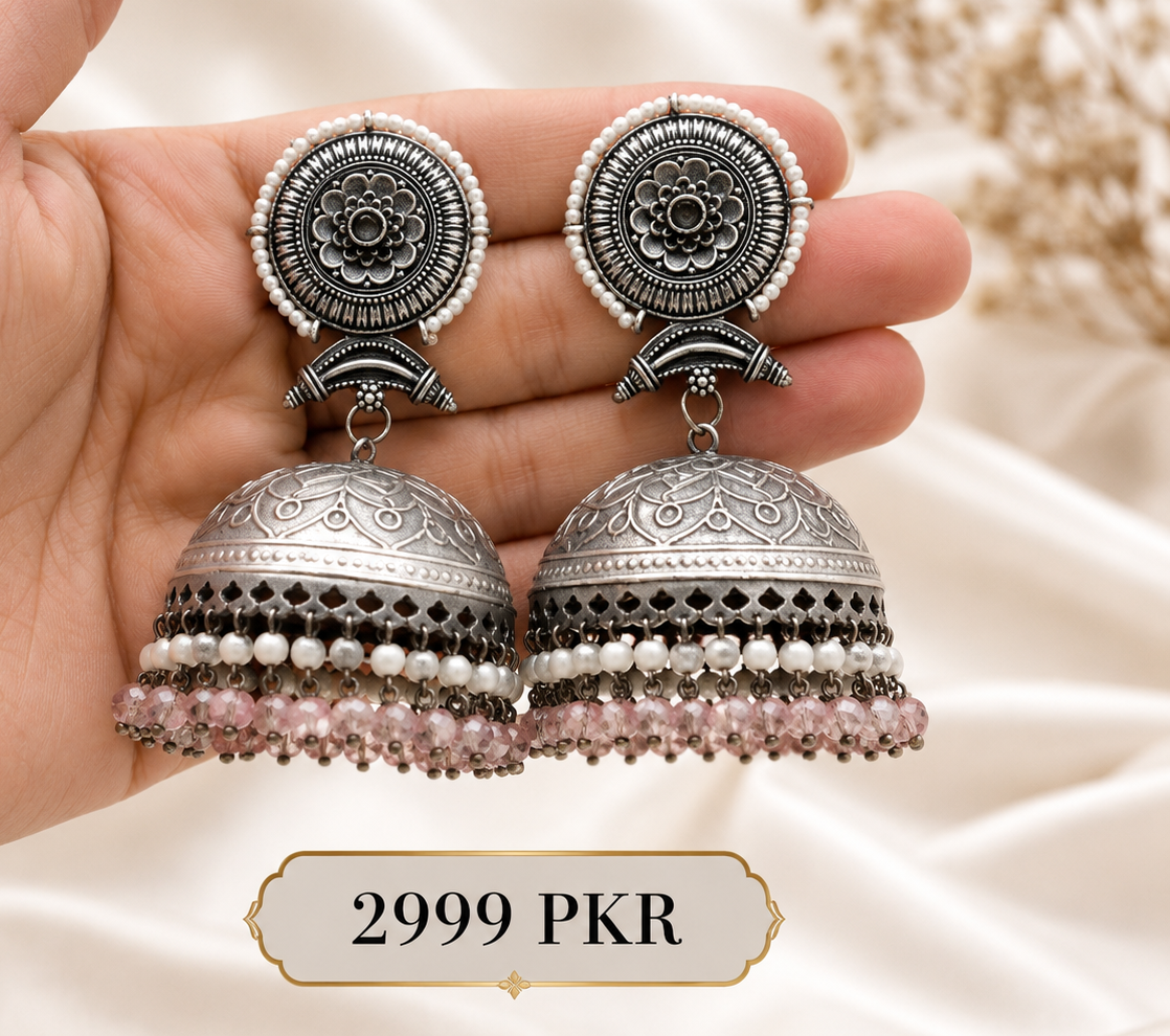 German silver jhumka German silver jhumka