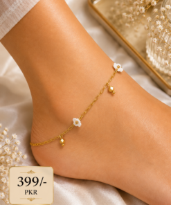 Charm Flower Stainless Steel Anklet