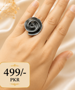 Flower Shape Meenakari Painted Ring