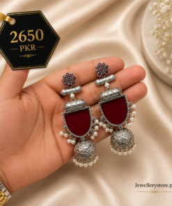 oxidized gold earrings