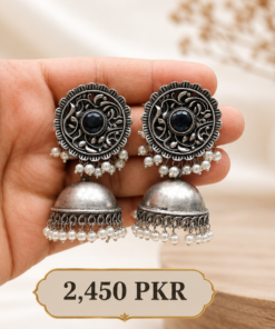 oxidized jhumka