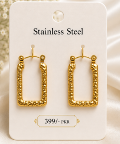 Premium Quality Stainless Steel Rectangle Shape Earrings