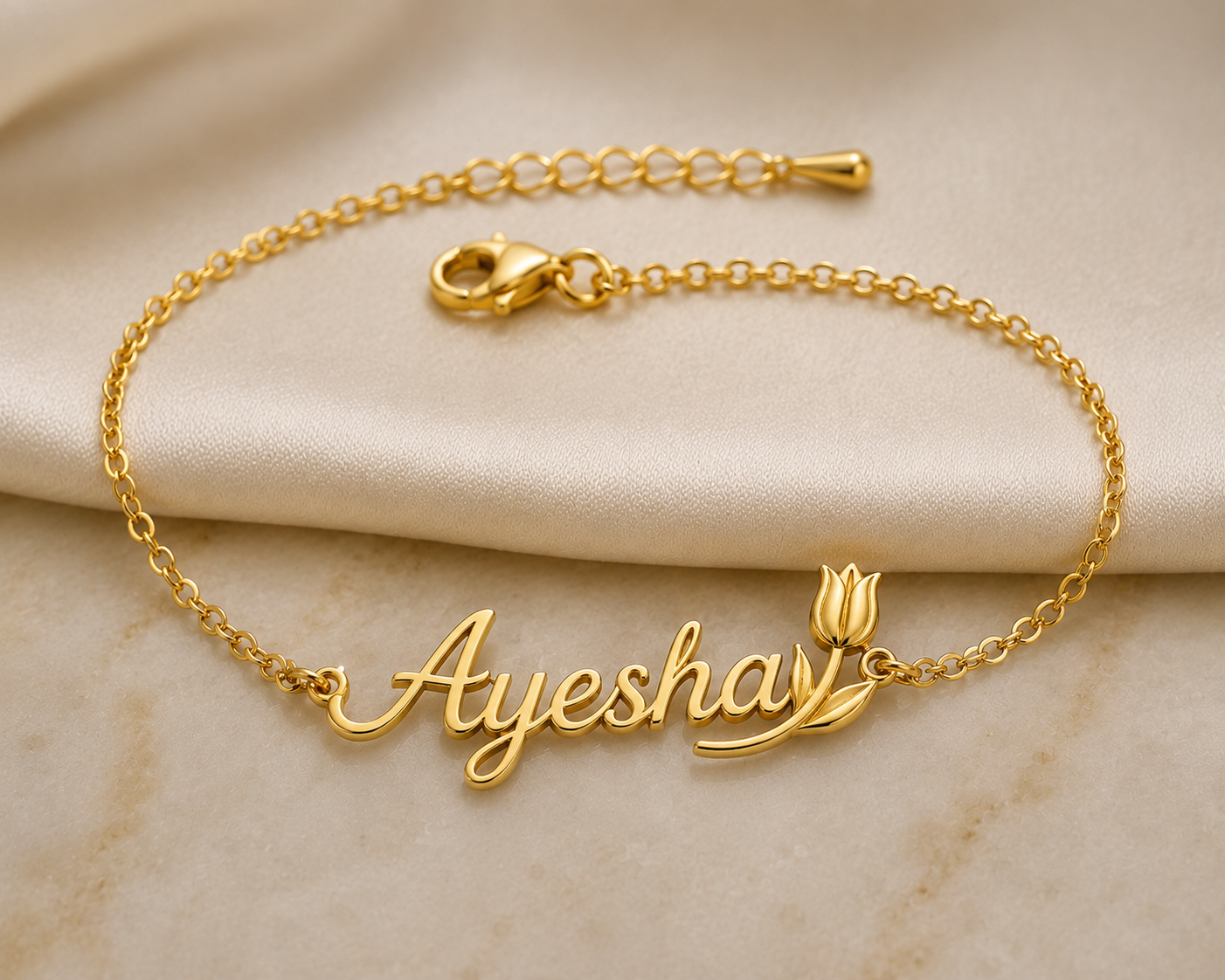 tulip golden bracelet